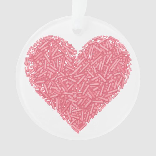 Schattige sprenkelhart | Baby-strooi Ornament (voorkant)