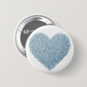 Schattige sprenkelhart | Baby-strooi Ronde Button 5,7 Cm (Voorkant /achterkant)
