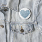 Schattige sprenkelhart | Baby-strooi Ronde Button 5,7 Cm (In situ)