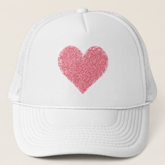Schattige sprenkelhart | Baby-strooi Trucker Pet (Voorkant)