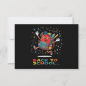 Schattige springende schoolrugzak Terug naar schoo Bedankkaart (Voorkant)