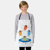 Schattige springende Snoepjes bonen dragen zonnebr Schort (Gedragen)