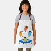 Schattige springende Snoepjes bonen dragen zonnebr Schort (Insitu)