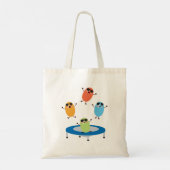 Schattige springende Snoepjes bonen dragen zonnebr Tote Bag (Achterkant)