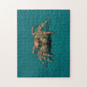 Schattige springende spin dierenfotografie legpuzzel (Verticaal)