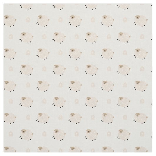 Schattige springschaap stof (Swatch)