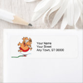 schattige sprinklervarken etiket (Insitu)