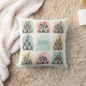 Schattige Sprookjeskasteel Doodles Kussen (Deken)