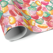 Schattige Squishy Sweet Snoep Heart Cadeaupapier (Rol Hoek)