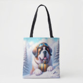 Schattige St Bernard Dog Tas (Voorkant)