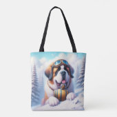 Schattige St Bernard Dog Tas (Achterkant)
