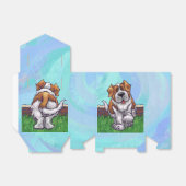 Schattige St. Bernard hondenfeest Bedankdoosjes (Uitgevouwen)