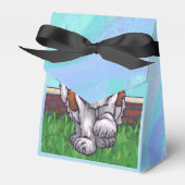 Schattige St. Bernard hondenfeest Bedankdoosjes (Voorkant Zijde)