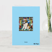 Schattige St. Bernard Kerst Feestdagen Kaart (Achterkant)