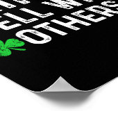 Schattige St. Patrick's Dag Drinkt Oude Dranken Go Poster (Hoek)