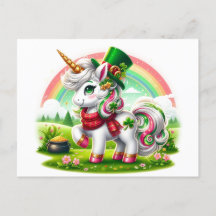 Schattige St. Patricks Dag Eenhoorn