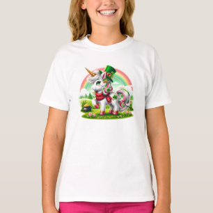 Schattige St. Patricks Dag Eenhoorn T-shirt