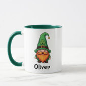 Schattige St. Patrick's Day Geluks Kabouter Dwerg Mok (Links)