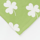 Schattige St. Patrick's Day Geluks Kabouter Gnome Fleece Deken (Hoek)