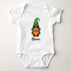 Schattige St. Patrick's Day Geluks Kabouter Gnome  Romper