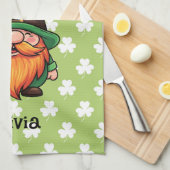 Schattige St. Patrick's Day Geluks Kabouter Gnome Theedoek (Quarter Fold)