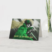 Schattige  St Patrick's Day Groen Meisje in de aut Kaart (Voorkant)