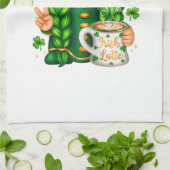 Schattige St. Patrick's Day Kabouter die Koffie Dr Theedoek (Gevouwen)