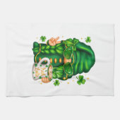 Schattige St. Patrick's Day Kabouter die Koffie Dr Theedoek (Horizontaal)