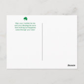 Schattige St. Patrick's Day puppy Briefkaart (Achterkant)
