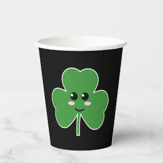 Schattige St. Patrick's Day Shamrock Design Papieren Bekers