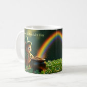 Schattige St. Patrick's Day teddybeer Koffiemok (Voorkant links)