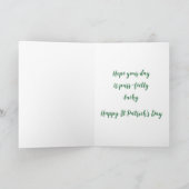 Schattige St. Patrick's Day Zwarte Kat Pot met Gou Kaart (Binnen)