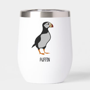 Schattige staande Puffin-Cartoon voor paarden