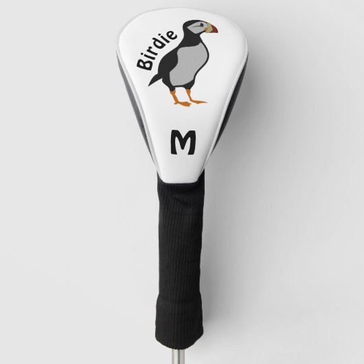 Schattige staande Puffin-Cartoon voor paarden Golfheadcover (Voorkant)