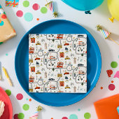 Schattige stadsauto's Verjaardag Servet