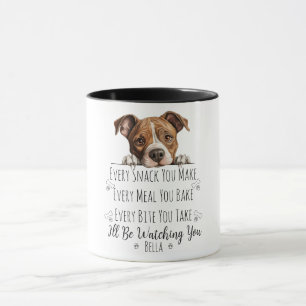 Schattige Staffordshire Hond Grappige Op Maat Gema Mok