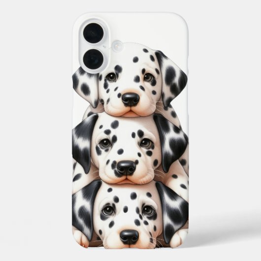 SCHATTIGE STAPEL DALMATISCHE PUPPYHONDEN Case-Mate iPhone CASE (Achterkant)