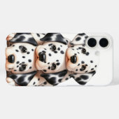 SCHATTIGE STAPEL DALMATISCHE PUPPYHONDEN Case-Mate iPhone CASE (Achterkant (horizontaal))