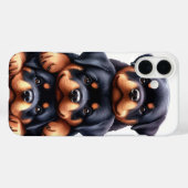 SCHATTIGE STAPEL ROTTWEILER PUPPYHONDEN Case-Mate iPhone CASE (Achterkant (horizontaal))