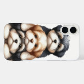 SCHATTIGE STAPEL SHIH TZU PUPPYHONDEN Case-Mate iPhone CASE (Achterkant (horizontaal))