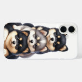 SCHATTIGE STAPEL VAN SHIBA INU PUPPYHONDEN Case-Mate iPhone CASE (Achterkant (horizontaal))