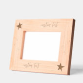 Schattige Star & Comet Custom Houten Afbeelding Gegraveerde Lijstjes (Links)