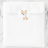 Schattige Star Fox Waterverf Print Sticker (Tas)