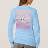 Schattige Star Lavendel Roze Lichtblauw T-shirt (Achterkant)