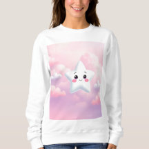 Schattige Star Lavender Pink Sky Sweatshirt