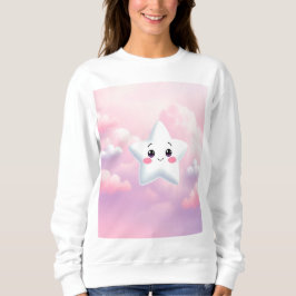 Schattige Star Lavender Pink Sky Sweatshirt