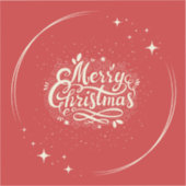 Schattige Star Merry Christmas Sticker (Voorkant)