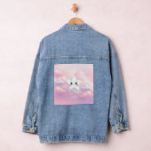 Schattige Star Pink Sky Vrouwen Denim Jas Denim Jacket (Hangar)