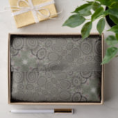 Schattige Star Sage Green en Black Tissue Paper Tissuepapier (Geschenk)