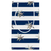 Schattige Starfish, marineblauw Stripes-gepersonal Klein Cadeauzakje (Voorkant)